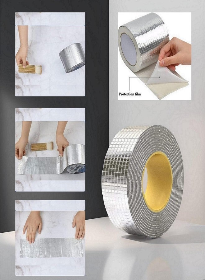 ZUCLLSPA Long-lasting Hold [ 4 Inch ] Adhesive Tape For Wall | Water Leakage Tape | Moisture Resistance Roofing Sheet For House | Window Screen Repair Tape | Prevents Air Leaks In Ducts, Pipe Wrapping - Image 5